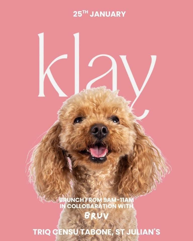 Poster for a brunch at Klay in collaboration with Bruv
